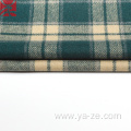 Heavyweight plaid check fabric for Coat clothing